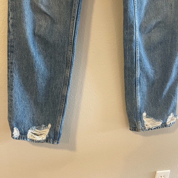Mango Ripped High Rise Straight Jeans - Picture 5 of 10